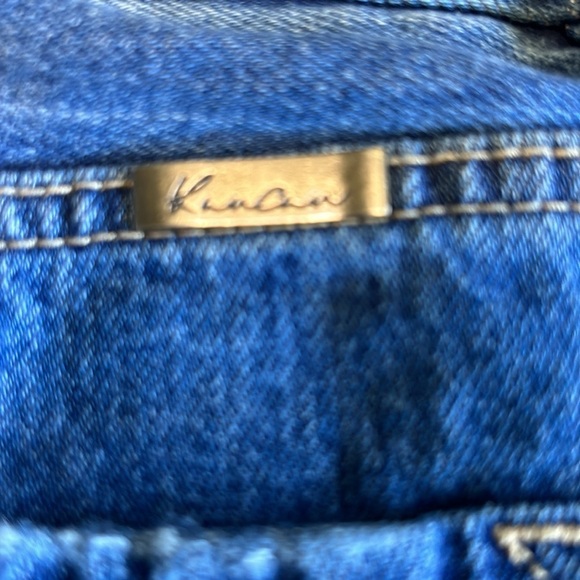KanCan Taurus High Rise Straight Leg Cropped Jeans Frayed Hem Size 9 - Picture 5 of 9